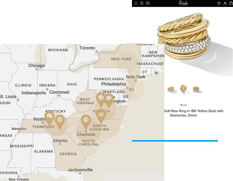 Image of map targeting and online ring page