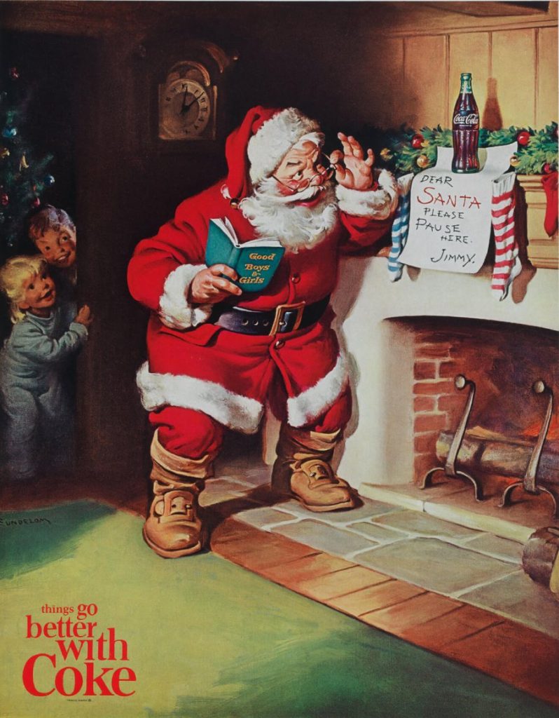 Coca Cola Santa Claus used in marketing